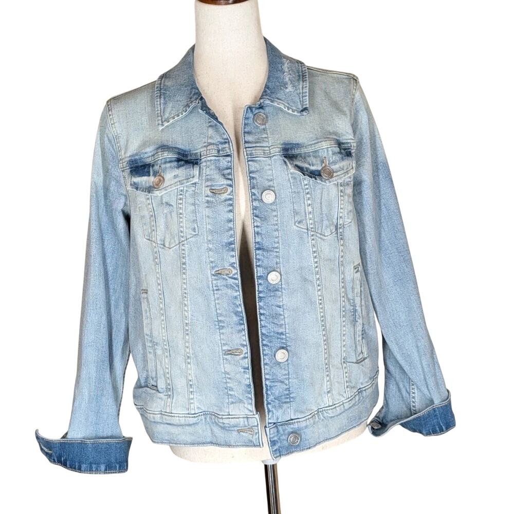 LC Lauren Conrad Denim Jacket Light Wash Size Medium